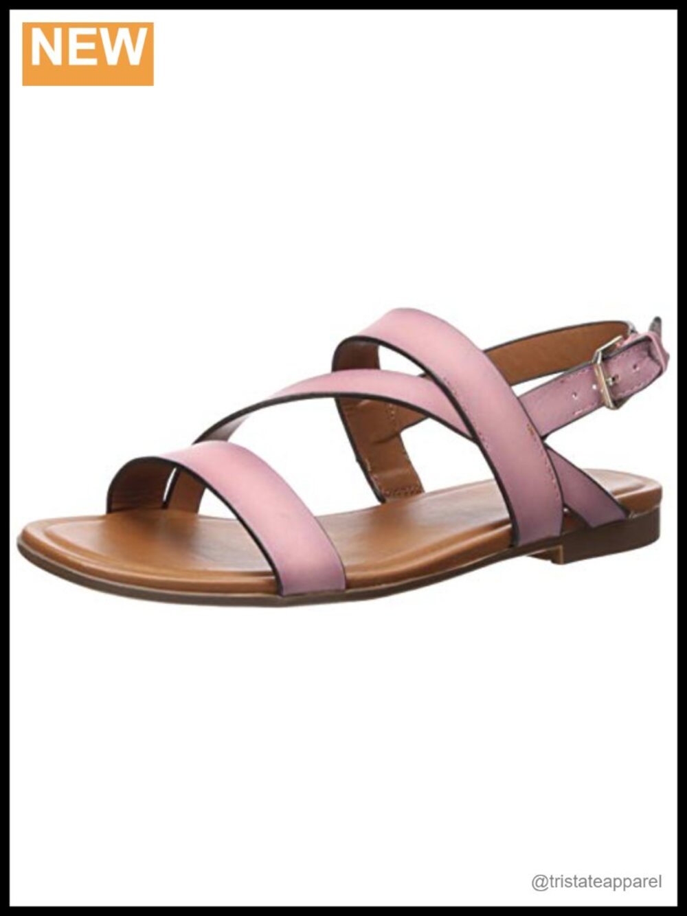 Naturalizer Tru Flat Sandal Adjustable Slingback Buckle Casual